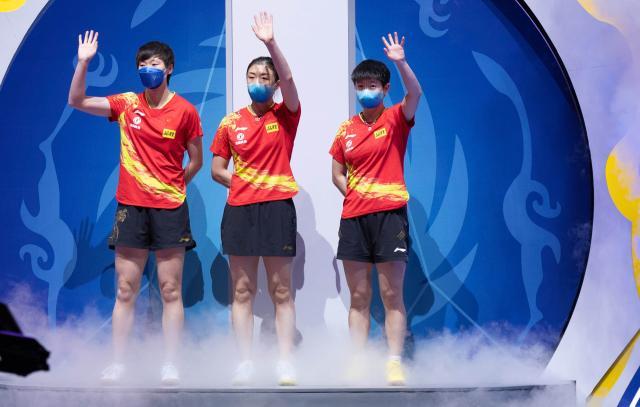 痛击伊藤美诚完胜日本 中国女乒世乒赛女团5连冠！